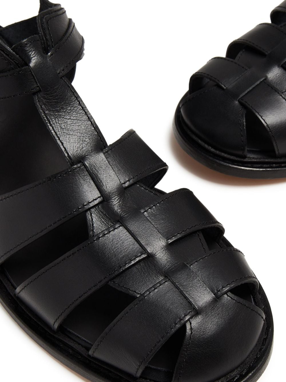 PHILEO Pecheur faux-leather sandals - Zwart