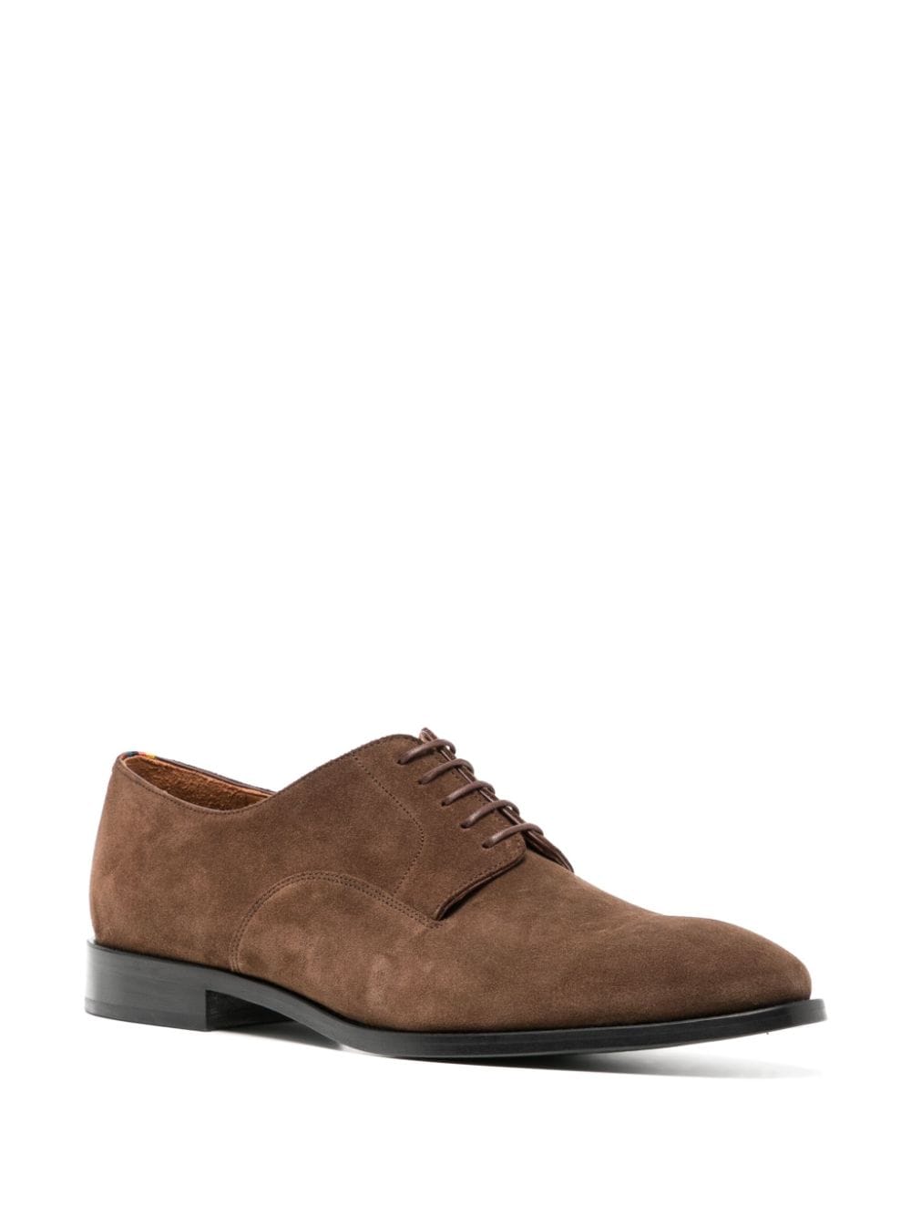 Paul Smith almond-toe suede derby shoes - Bruin