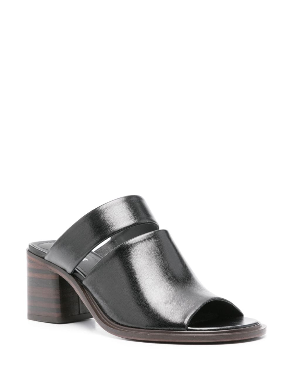 LEMAIRE 55mm leather mules - Zwart