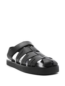 Ancient Greek Sandals Tilemachos leather sandals - Zwart