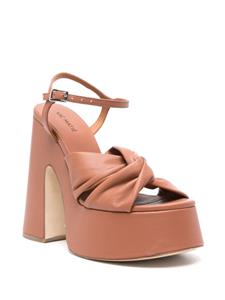 Vic Matie Bonbon 140mm leather sandals - Bruin