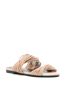 Patrizia Pepe multi-strap leather sandals - Beige