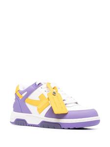 Off-White Out Of Office leren sneakers - PURPLE YELLOW