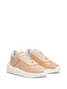 Giuseppe Zanotti Urchin leather sneakers - Beige