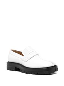 Maison Margiela Tabi leather loafers - Wit