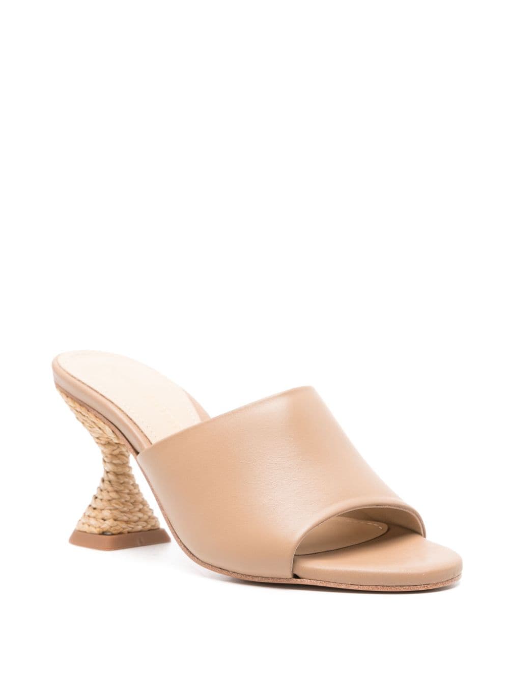 Paloma Barceló 90mm leather mules - Beige