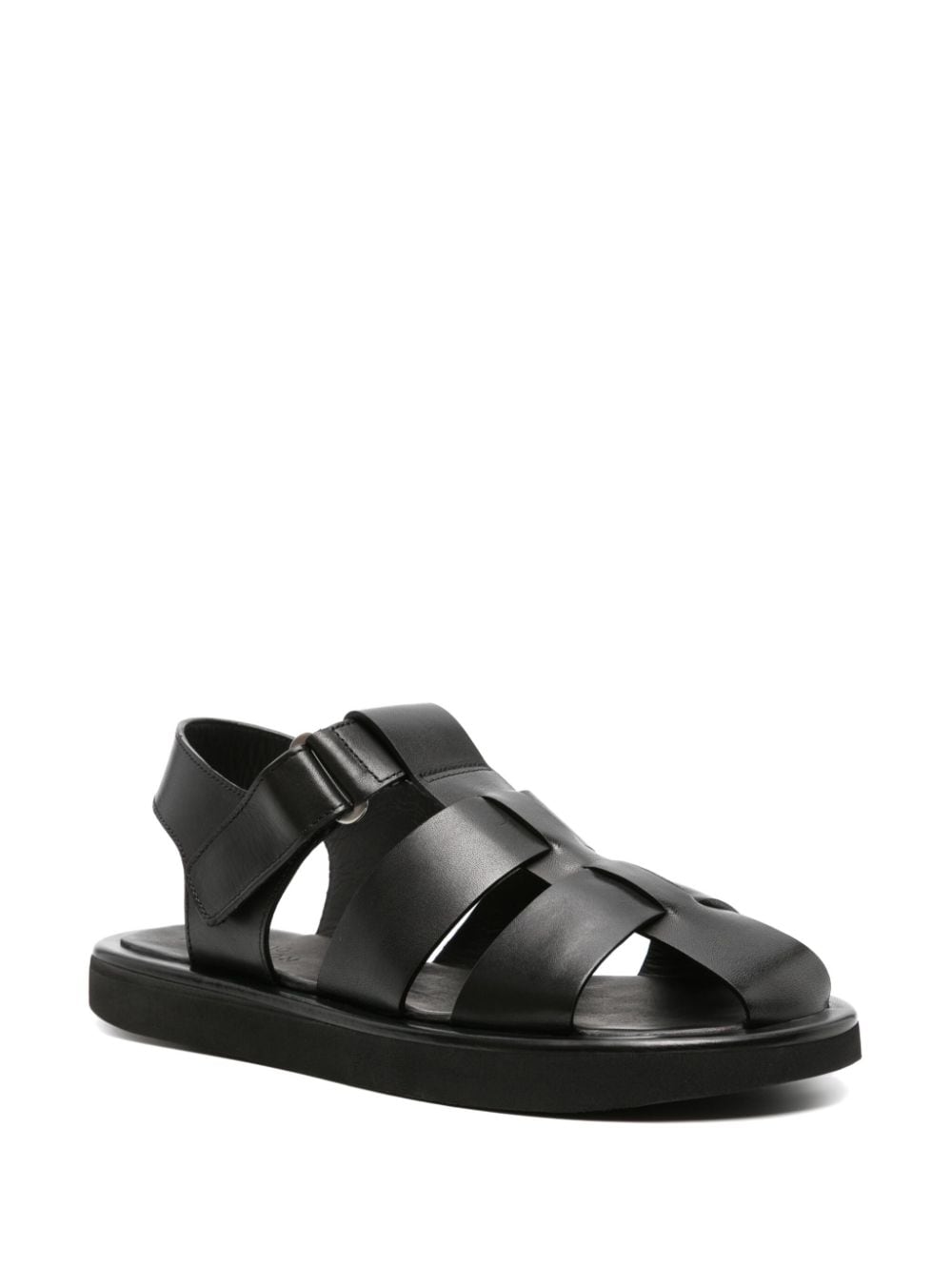 Studio Nicholson Cassius leather sandals - Zwart