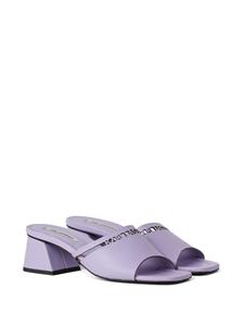 Karl Lagerfeld Plaza 55mm leather sandals - Paars