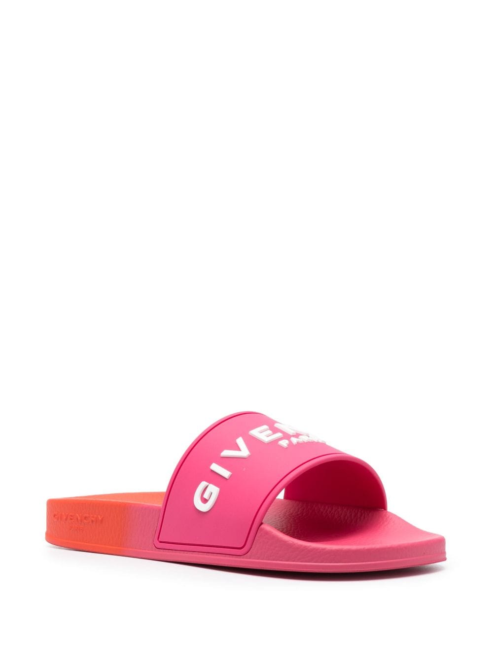 Givenchy Slippers met logo-reliëf - Roze