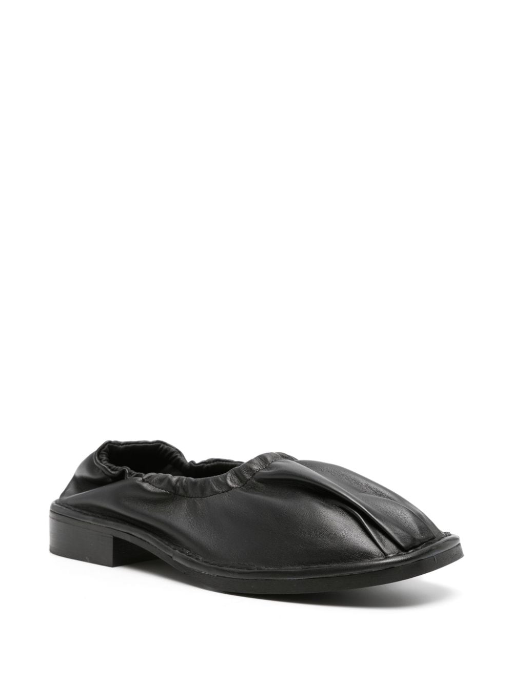 Séfr Lune leather slippers - Zwart