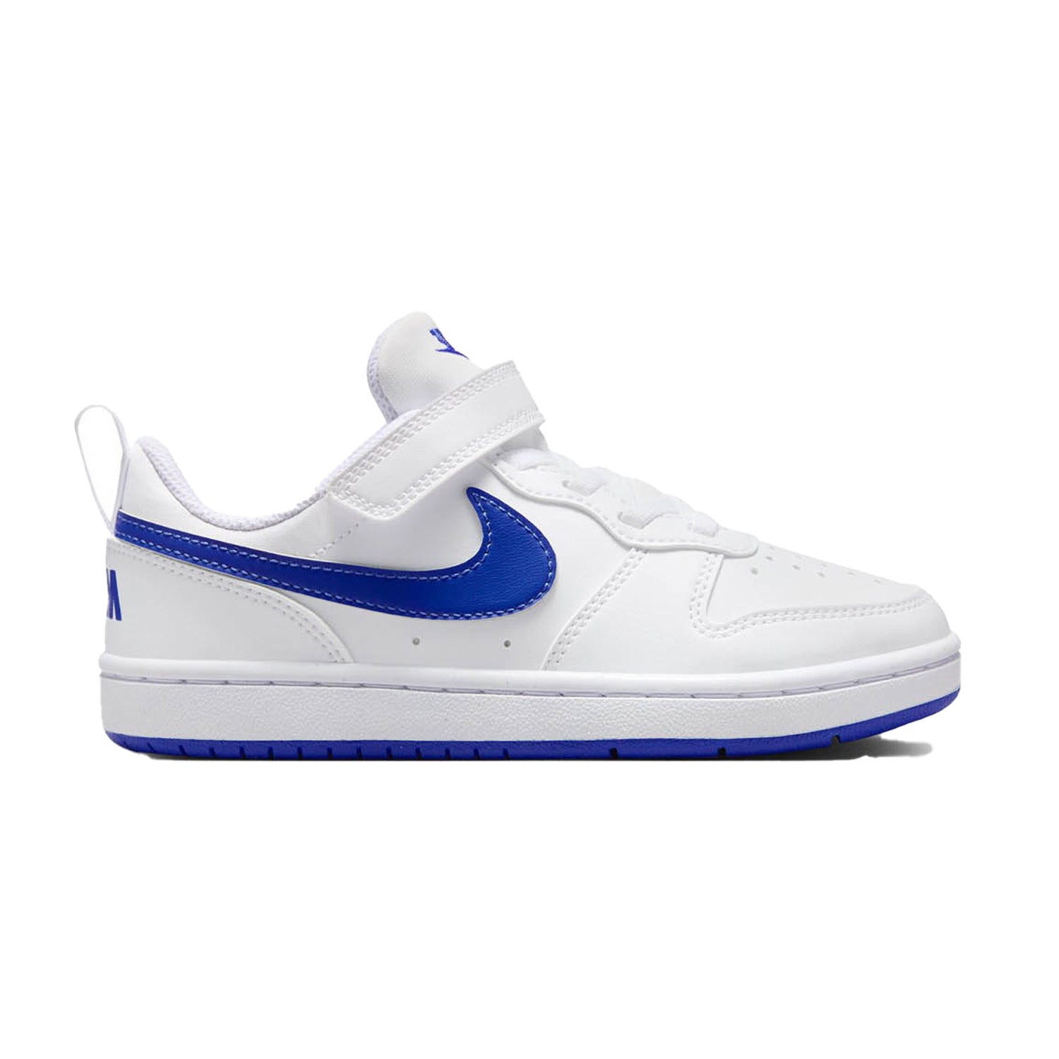 NIKE Court Borough Low Recraft Sneaker Jungen 110 - white/hyper royal