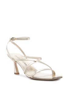 Stuart Weitzman Oasis 90mm leather sandals - Goud