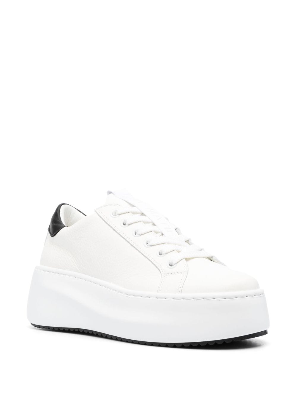 Vic Matie lace-up leather platform sneakers - Wit
