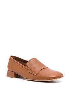 Pedro Garcia square-toe leather loafers - Bruin