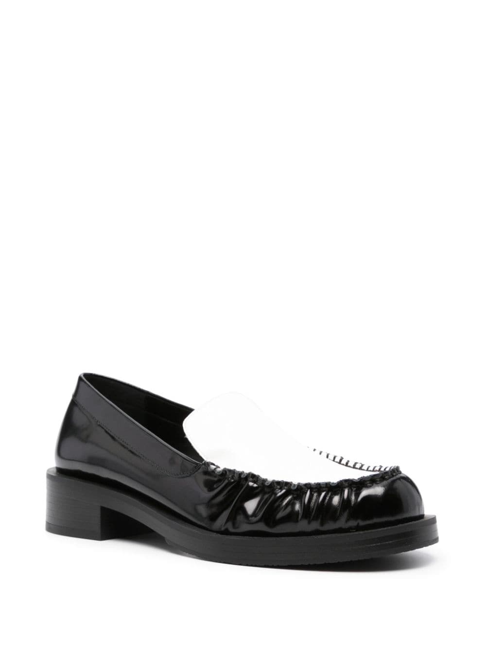 Stuart Weitzman Grayson loafers met colourblocking - Zwart