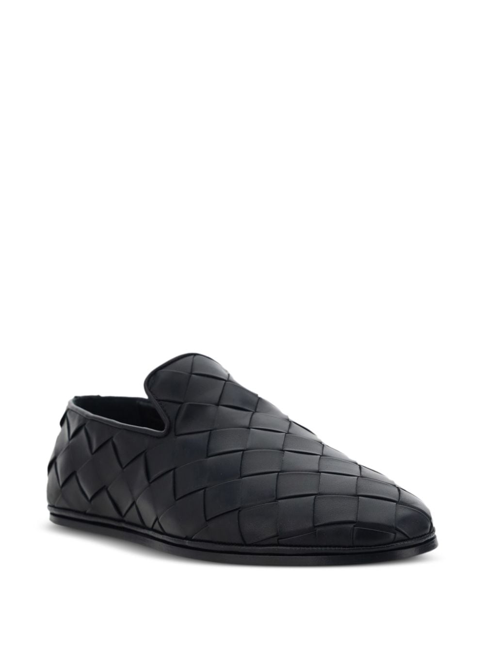 Bottega Veneta Sunday Intrecciato leather loafers - Zwart