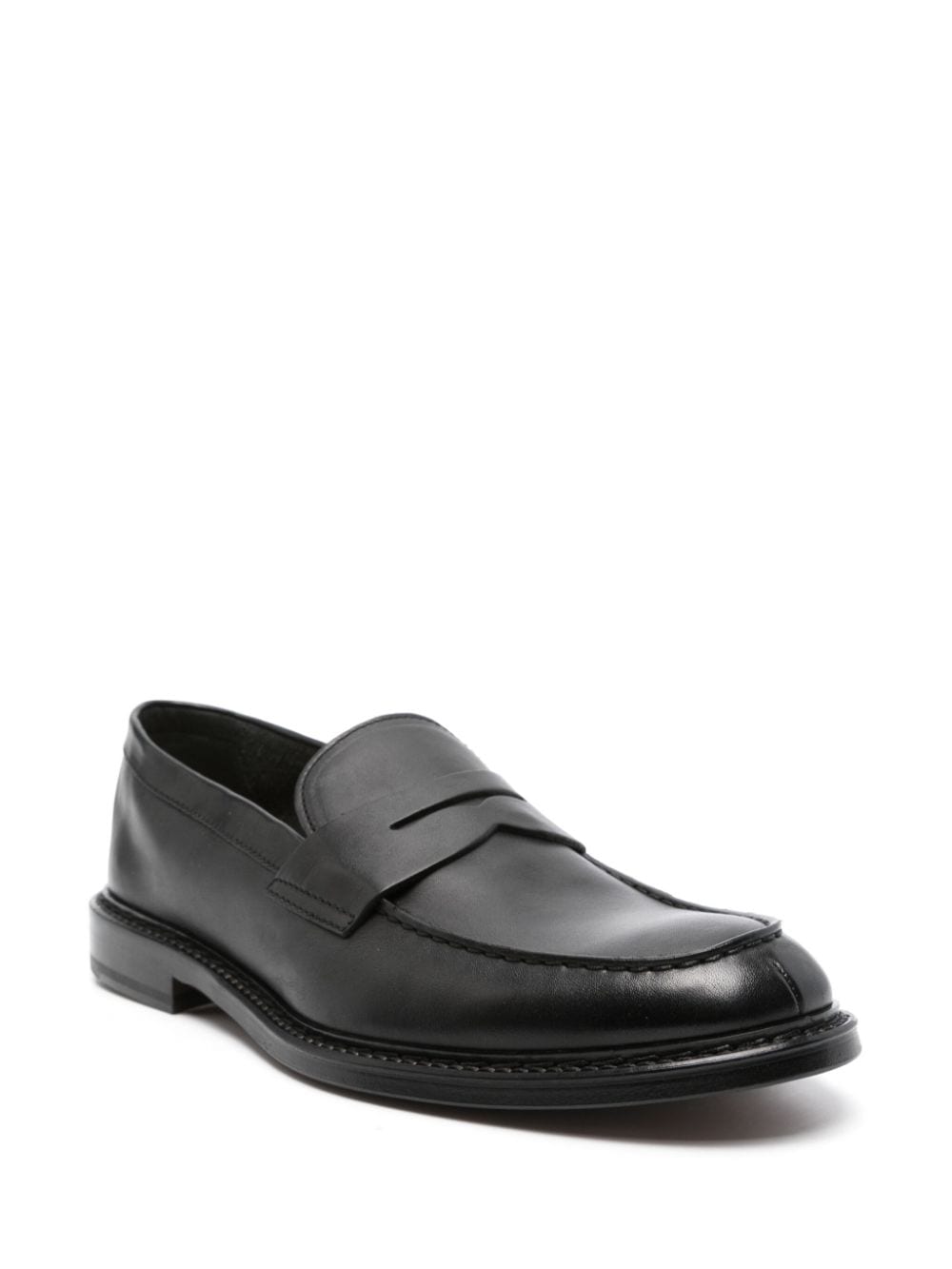 Doucal's Leren loafers - Zwart