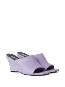 Karl Lagerfeld Rialto 80mm leather mules - Paars