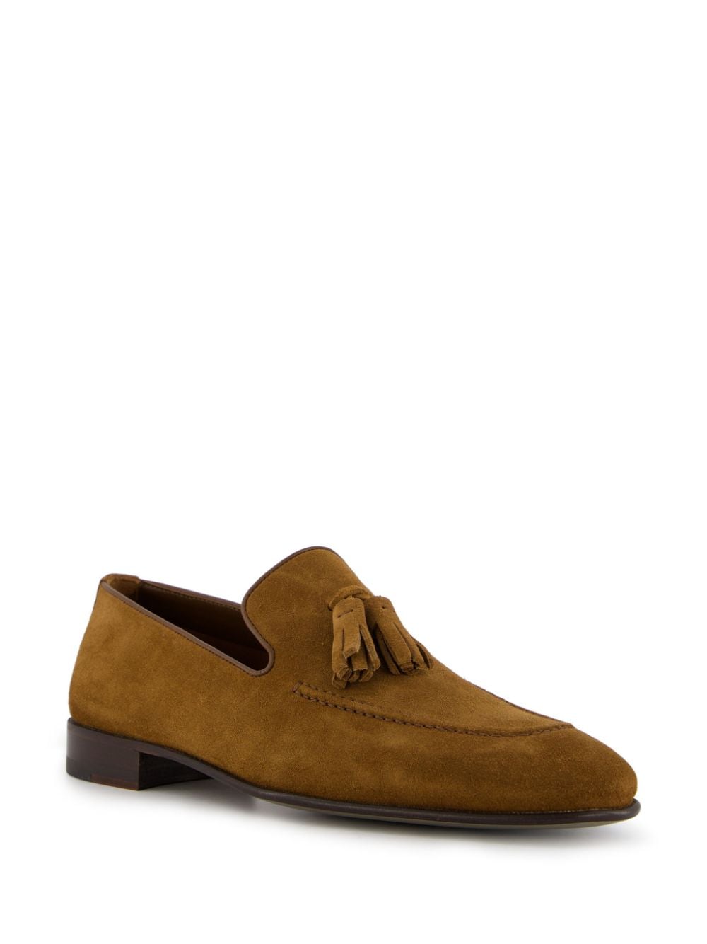 Manolo Blahnik Chester suede loafers - Bruin