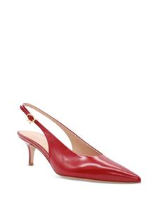 Gianvito Rossi Leren slingback pumps - Rood