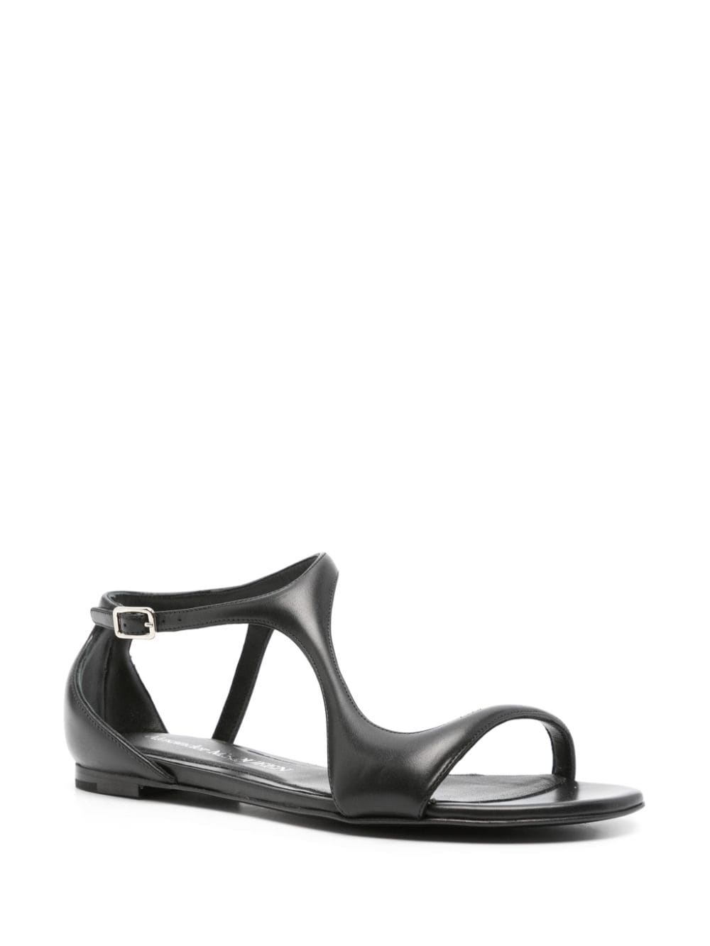 Alexander McQueen Leren sandalen - Zwart