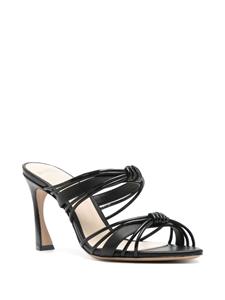 Alexandre Birman Malena 85 mm leren sandalen - Zwart