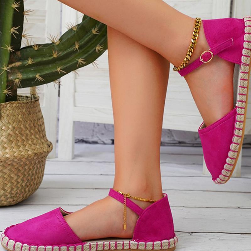 Shoes Women Lente- en zomerschoenen Grote maten enkele schoenen Damestas met platte gesp Schoenen