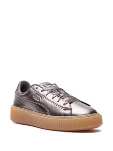 PUMA Basket metallic sneakers - Zilver