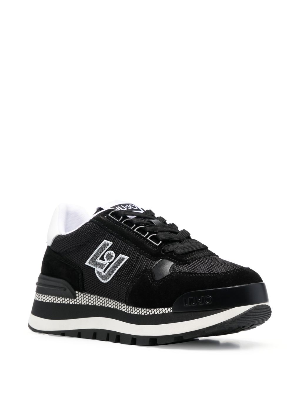 LIU JO Sneakers met logopatch - Zwart