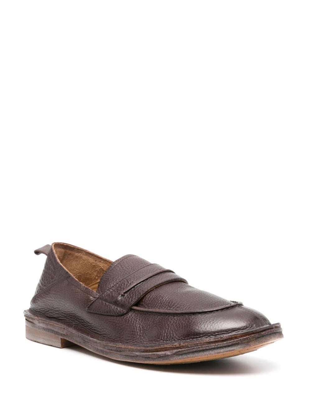 Moma penny-slot leather loafers - Bruin