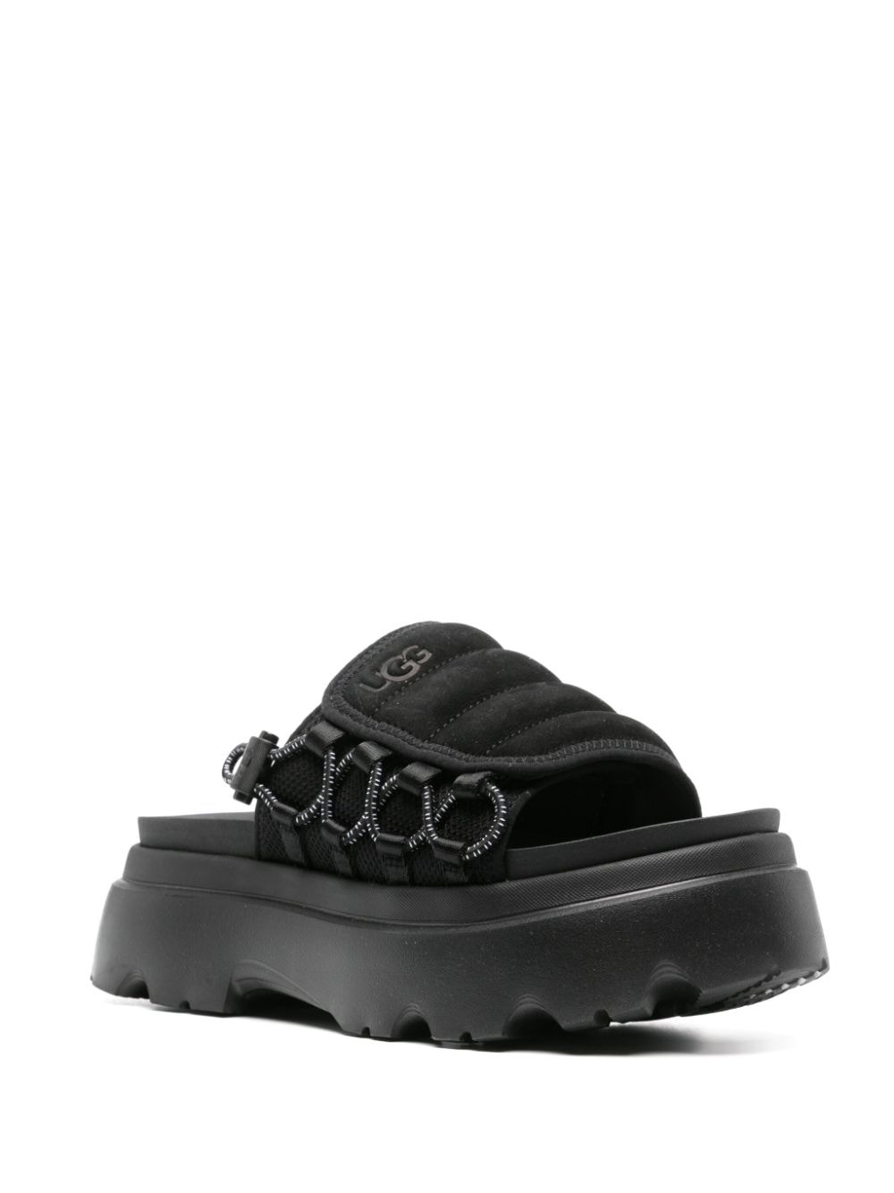 UGG Callie slippers met plateauzool - Zwart