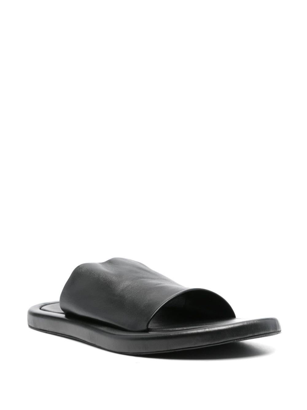 Balenciaga Leren sandalen met open neus - Zwart