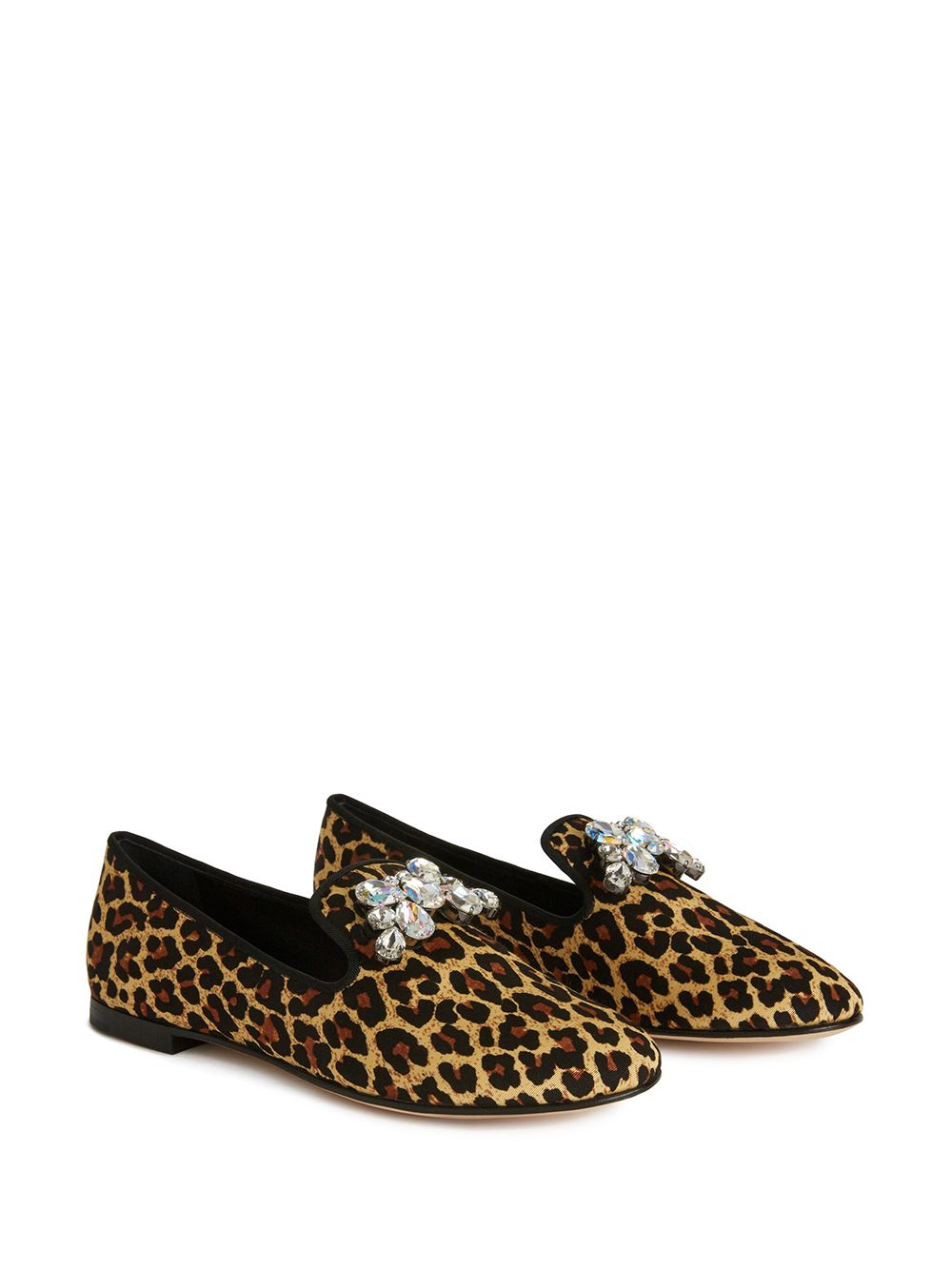 Giuseppe Zanotti Dalila loafers met luipaardprint - Beige
