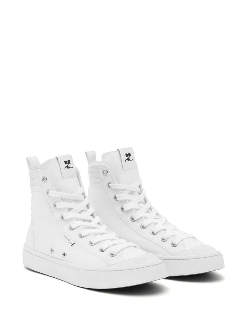 Courrèges Canvas 01 high-top sneakers - Wit