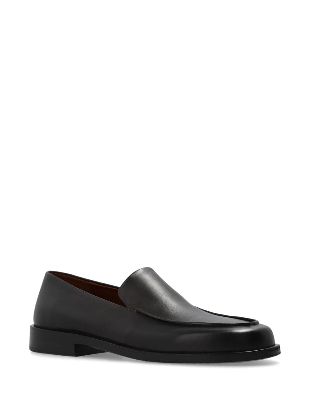 Marsèll almond-toe leather loafers - Zwart