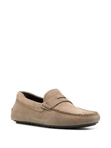 BOSS Noel suede mocassins - Bruin