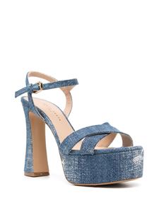 Roberto Festa Trink 130 mm denim sandalen - Blauw