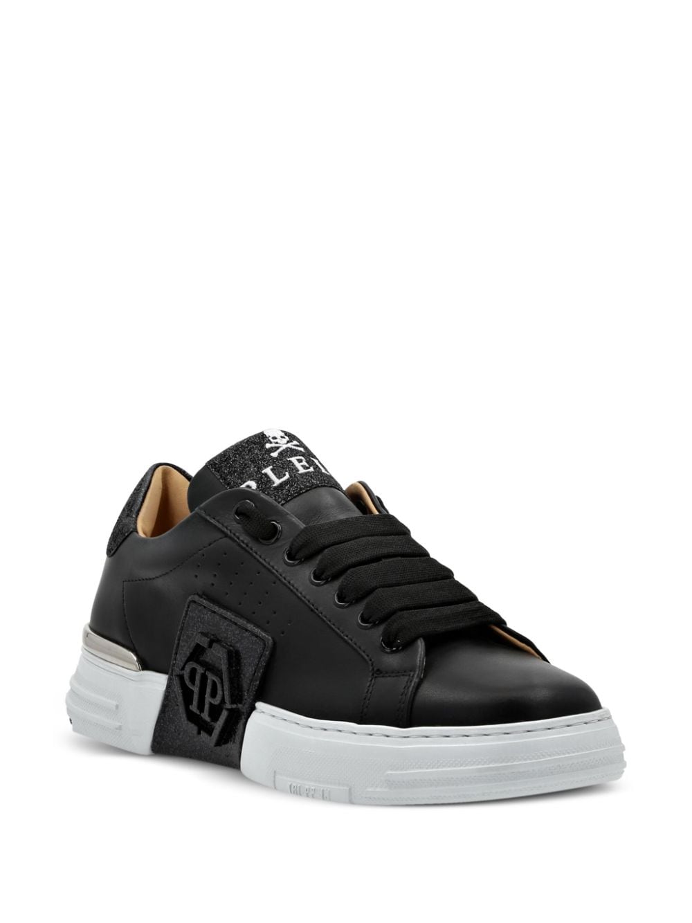 Philipp Plein Sneakers met glitter - Zwart