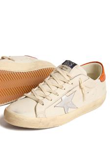 Golden Goose Super Star panelled leather sneakers - Wit