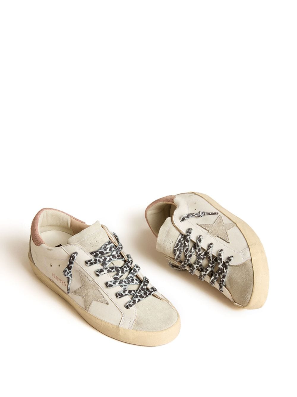 Golden Goose Super Star panelled leather sneakers - Wit