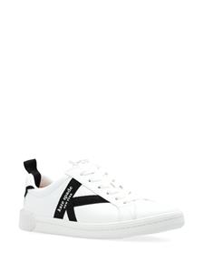 Kate Spade Signature logo-tape leather sneakers - Wit