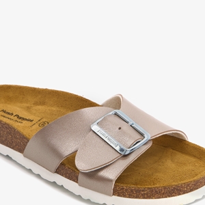 Hush Puppies dames bio slippers taupe