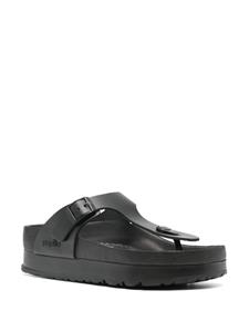 Birkenstock Gizeh papillio leather sandals - Zwart