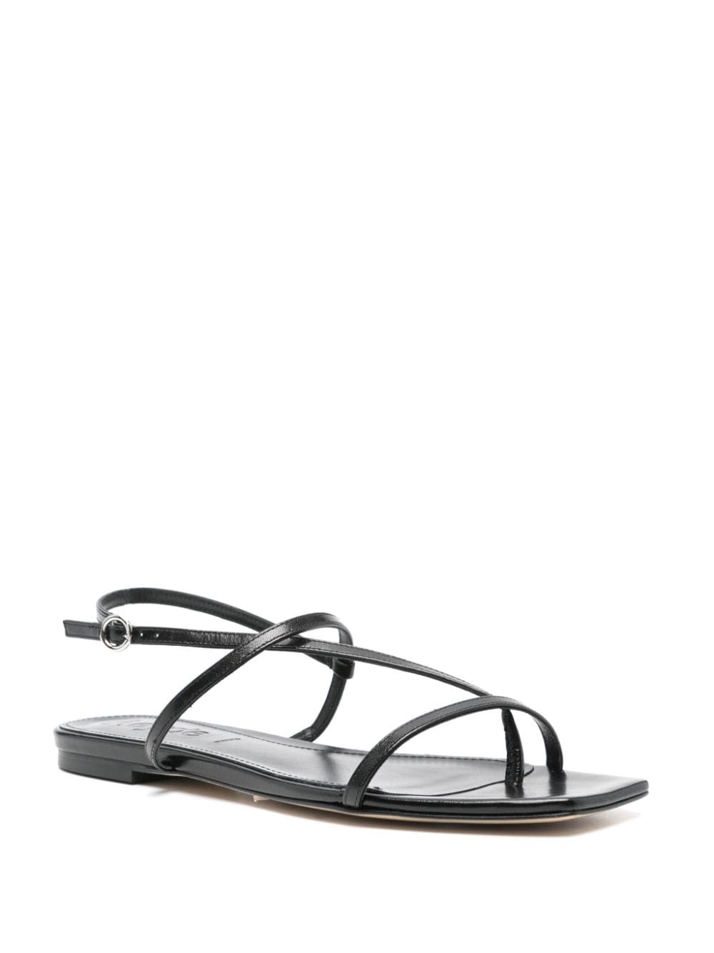 Aeyde Ella flat sandals - Zwart