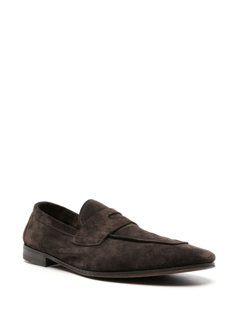 Henderson Baracco penny-slot suede loafers - Bruin