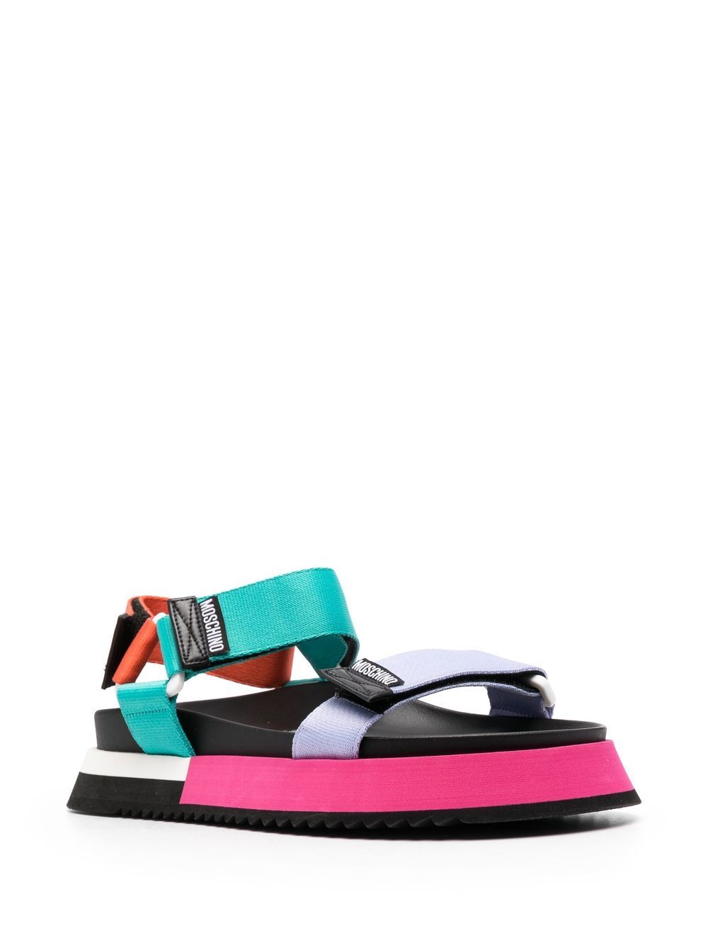 Moschino Sandalen met colourblocking - Paars