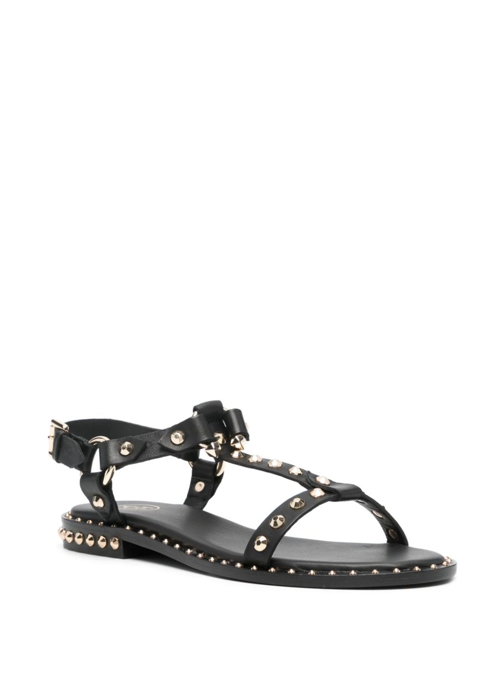 Ash stud-embellished leather sandals - Zwart