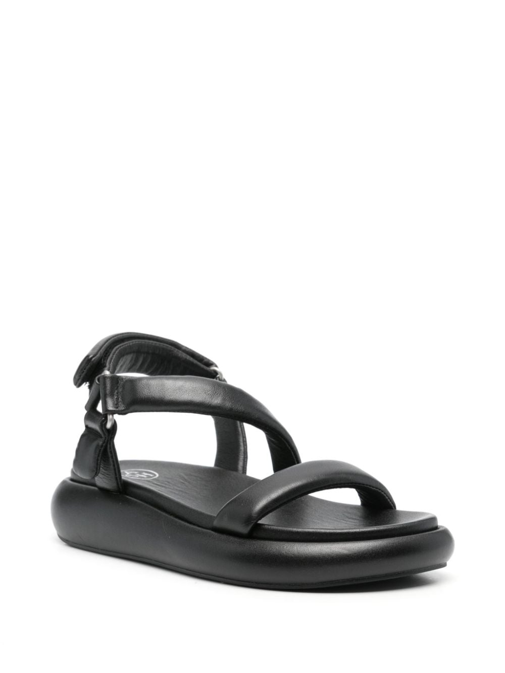 Ash Vanessa 50mm leather sandals - Zwart