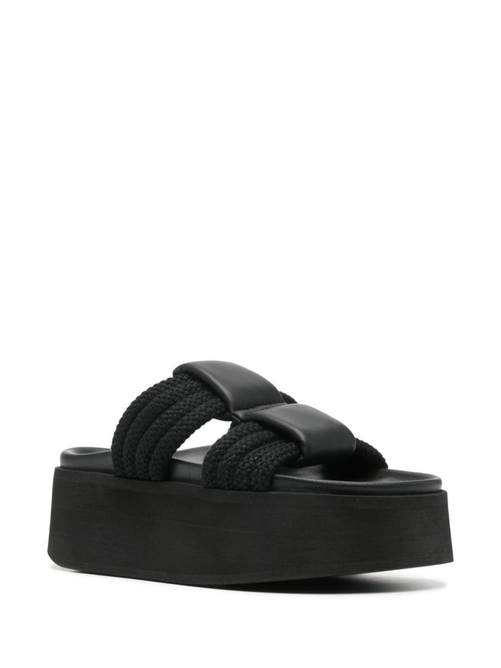 Inuikii Cord Athena 40mm slippers - Zwart