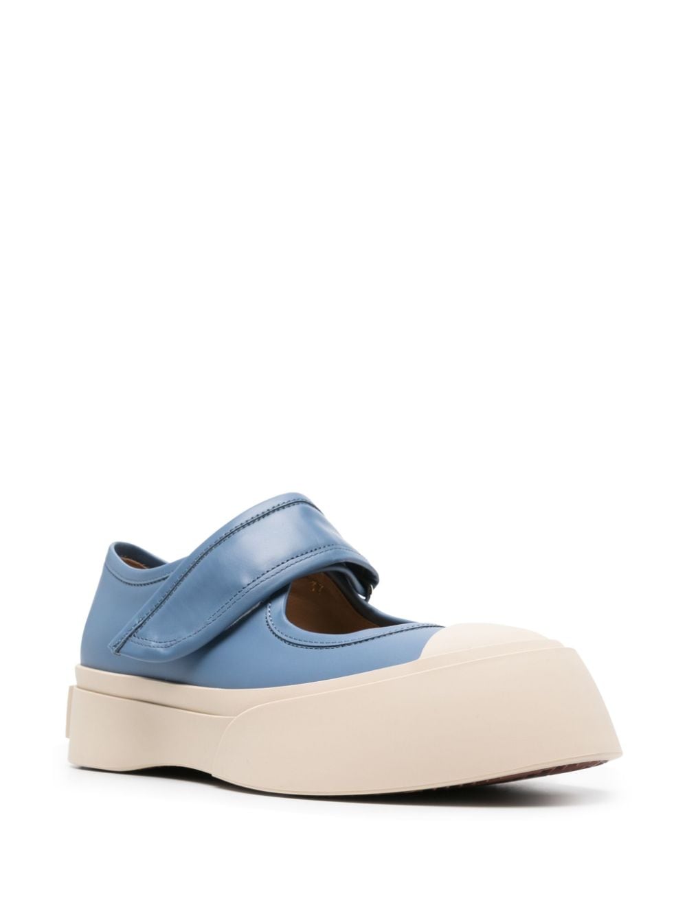 Marni panelled Mary Jane sneakers - Blauw